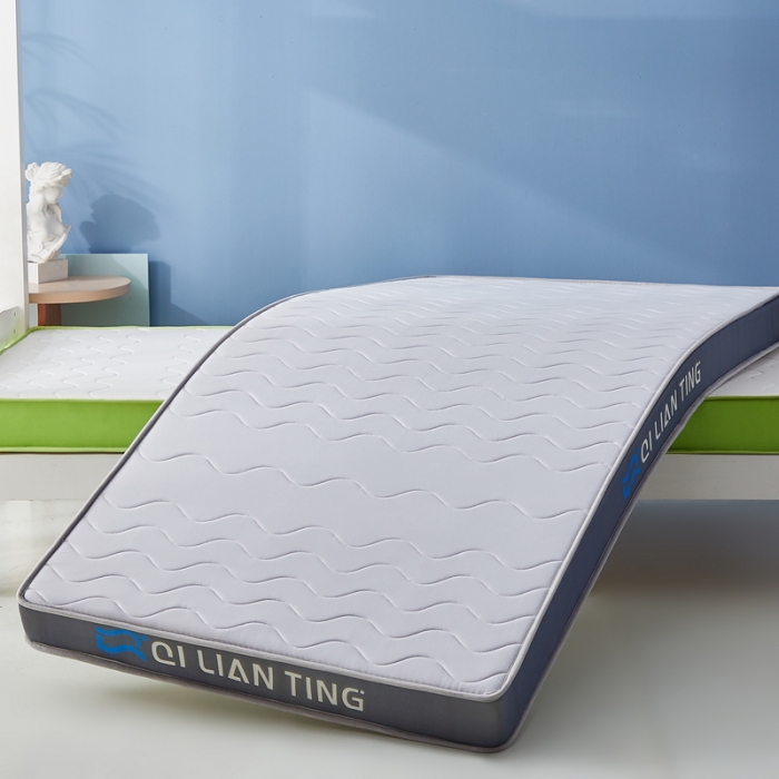 91家纺网 家纺一手货源 找家纺 祁恋婷 2023新款A类牛奶丝乳胶记忆棉床垫【床垫遮盖物】-学生款 波浪灰-高级灰