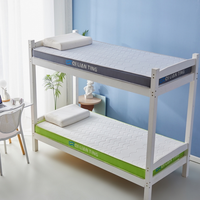 91家纺网 家纺一手货源 找家纺 祁恋婷 2023新款A类牛奶丝乳胶记忆棉床垫【床垫遮盖物】-学生款 波浪灰-高级灰