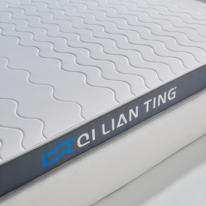 91家纺网 家纺一手货源 找家纺 祁恋婷 2023新款A类牛奶丝乳胶记忆棉床垫【床垫遮盖物】 QLT-太空灰