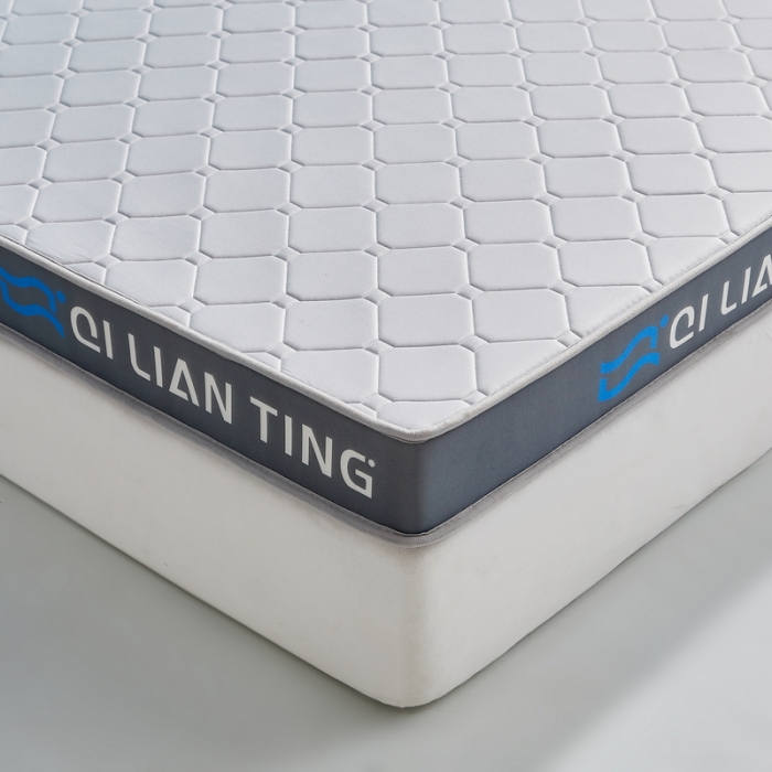 91家纺网 家纺一手货源 找家纺 祁恋婷 2023新款A类牛奶丝乳胶记忆棉床垫【床垫遮盖物】 QLT-元气灰
