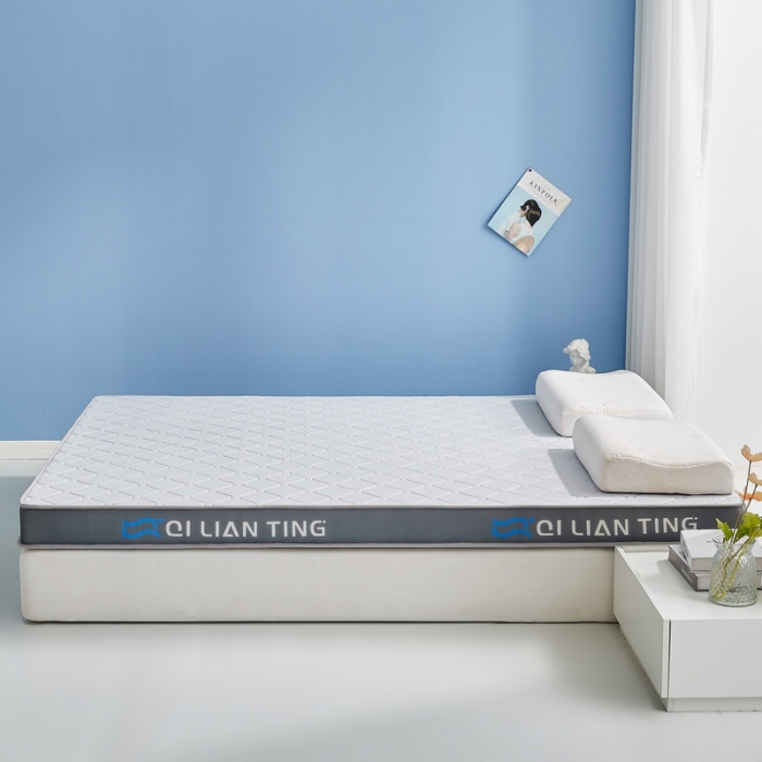 91家纺网 家纺一手货源 找家纺 祁恋婷 2023新款A类牛奶丝乳胶记忆棉床垫【床垫遮盖物】 QLT-元气灰