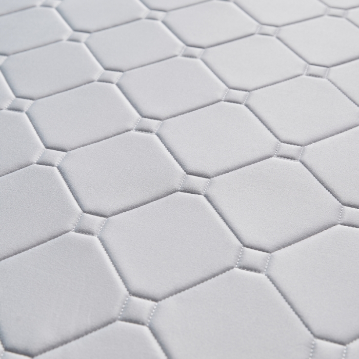 91家纺网 家纺一手货源 找家纺 祁恋婷 2023新款A类牛奶丝乳胶记忆棉床垫【床垫遮盖物】 QLT-元气灰