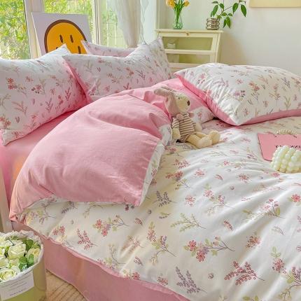 91家纺网 家纺一手货源 找家纺 （总）N先生 2025全棉13372卡通小清新系列四件套（提供买家秀）