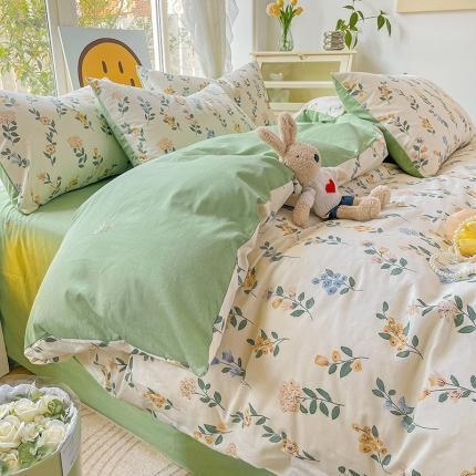 91家纺网 家纺一手货源 找家纺 （总）N先生 2025全棉13372卡通小清新系列四件套（提供买家秀）