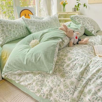 91家纺网 家纺一手货源 找家纺 （总）N先生 2025全棉13372卡通小清新系列四件套（提供买家秀）