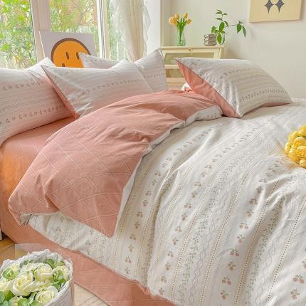 91家纺网 家纺一手货源 找家纺 （总）N先生 2025全棉13372卡通小清新系列四件套（提供买家秀）