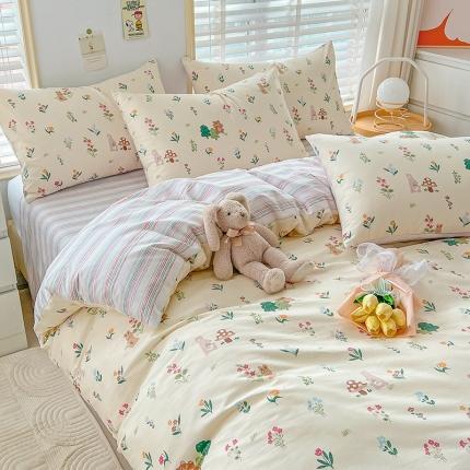 91家纺网 家纺一手货源 找家纺 （总）N先生 2025全棉13372卡通小清新系列四件套（提供买家秀）