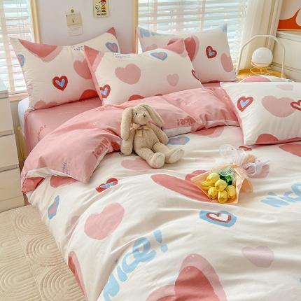 91家纺网 家纺一手货源 找家纺 （总）N先生 2025全棉13372卡通小清新系列四件套（提供买家秀）