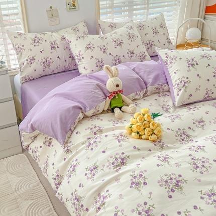 91家纺网 家纺一手货源 找家纺 （总）N先生 2025全棉13372卡通小清新系列四件套（提供买家秀）