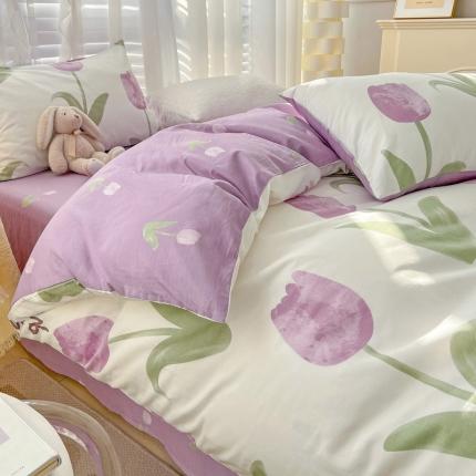 91家纺网 家纺一手货源 找家纺 （总）N先生 2025全棉13372卡通小清新系列四件套（提供买家秀）