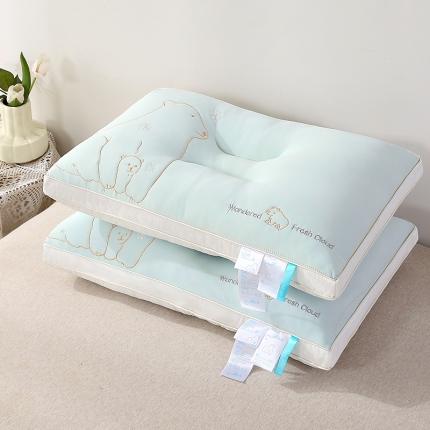 91家纺网 家纺一手货源 找家纺 (总) 梦叶草 2023新款凉感冰丝冰冰熊枕芯枕头