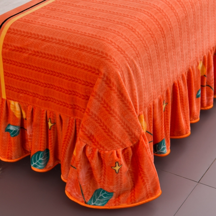 91家纺网 家纺一手货源 找家纺 馨梦缘 2025直播爆款8.5斤牛奶绒四件套加厚保暖床裙金貂绒 金枝玉叶