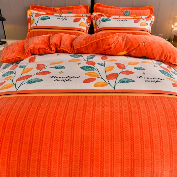 91家纺网 家纺一手货源 找家纺 馨梦缘 2025直播爆款8.5斤牛奶绒四件套加厚保暖床裙金貂绒 金枝玉叶