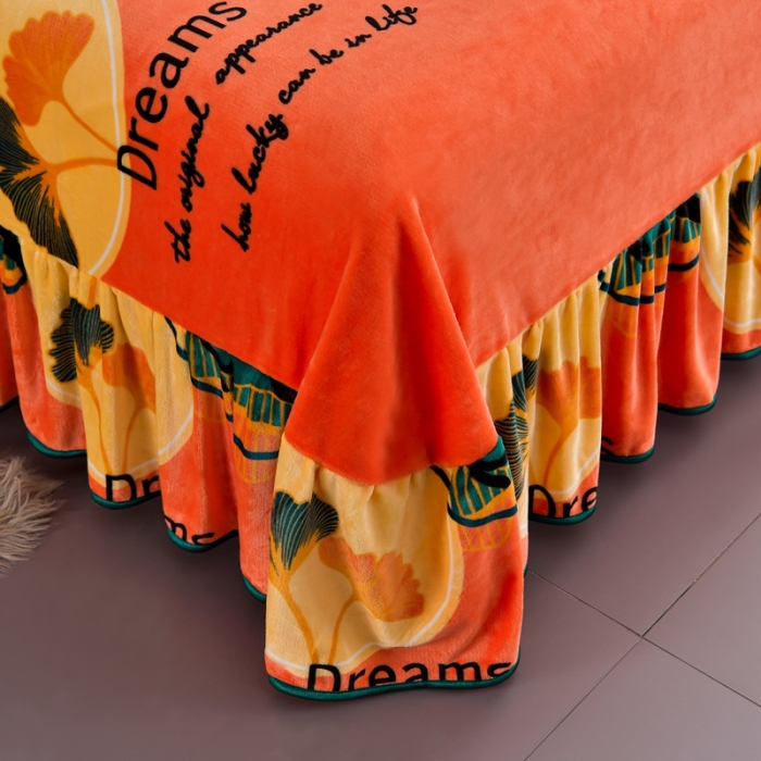 91家纺网 家纺一手货源 找家纺 馨梦缘 2025直播爆款8.5斤牛奶绒四件套加厚保暖床裙金貂绒 梦幻人生