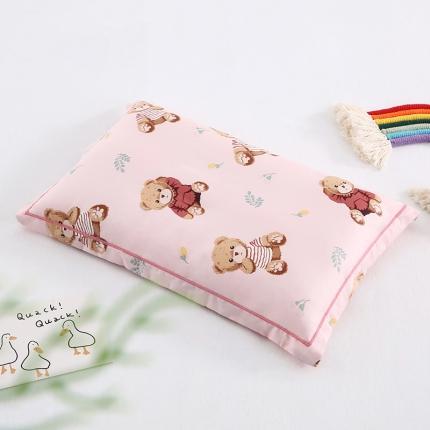 91家纺网 家纺一手货源 找家纺 新款60S长绒棉儿童枕定型枕保健枕枕头枕芯羽丝枕 七仔熊