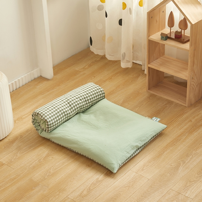 91家纺网 家纺一手货源 找家纺 荷马之梦 新款儿童32s水洗棉绣花三件套幼儿园入园宝宝套件（童梦） 萌萌恐龙