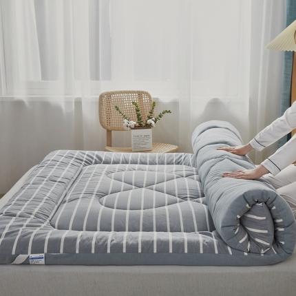 91家纺网 家纺一手货源 找家纺 （总）鑫棉坊 2023新款色织水洗棉棉花床垫