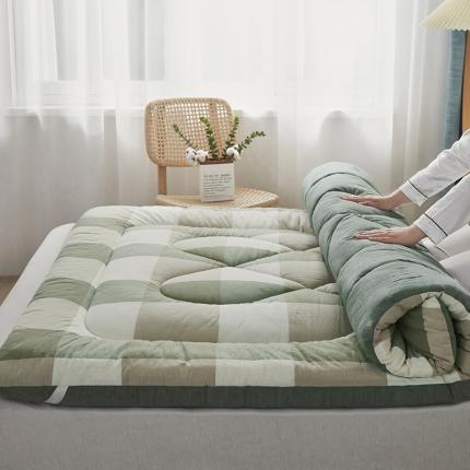 91家纺网 家纺一手货源 找家纺 （总）鑫棉坊 2023新款色织水洗棉棉花床垫