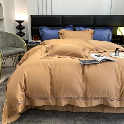 91家纺网 家纺一手货源 找家纺 （总）顾家家居 2023新款100支全棉大镂空边四件套