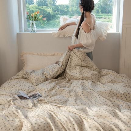 洋铭区 2023新款全棉单品被套 花束小粉