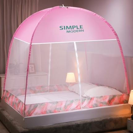 91家纺网 家纺一手货源 找家纺 （总）好梦缘 2023新款免安装一体式防尘顶蒙古包蚊帐