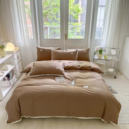 91家纺网 家纺一手货源 找家纺 婳庭 2023新款全棉印花流苏四件套-场景二 晚香