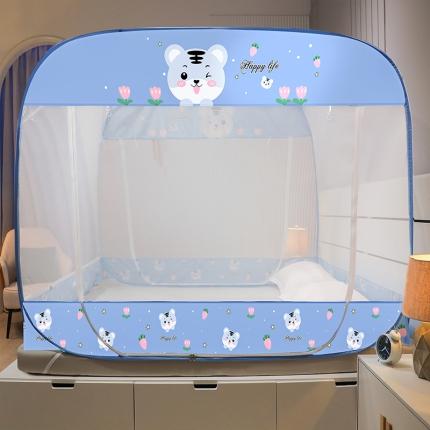 91家纺网 家纺一手货源 找家纺 （总）好梦缘 2023新款免安装钢丝印花蚊帐