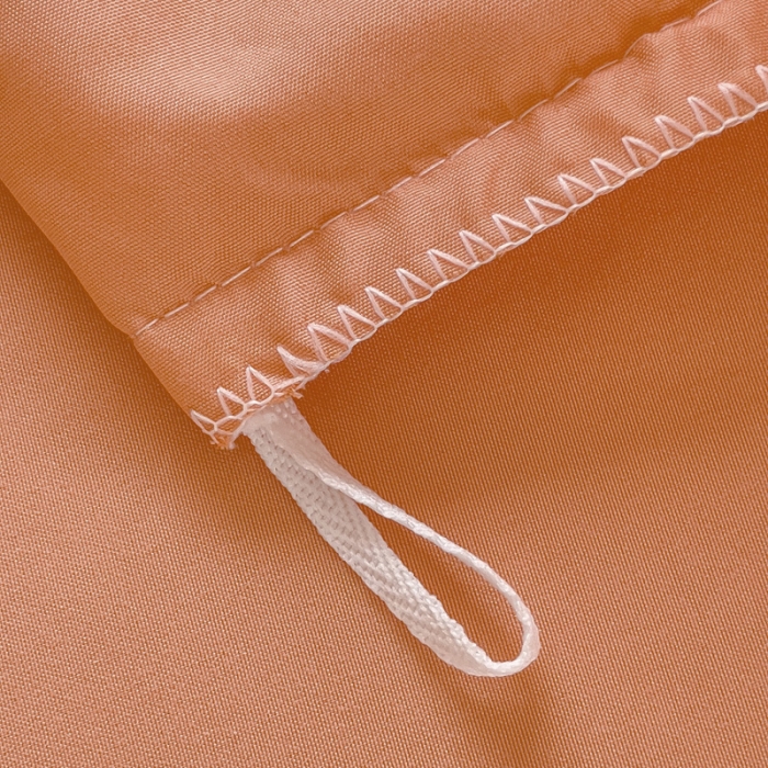 91家纺网 家纺一手货源 找家纺 靓生活 2023新款韩版花边水洗磨毛床裙四件套 橘色