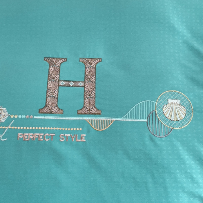 91家纺网 家纺一手货源 找家纺 靓生活 2023新款欧曼系列锦棉提花刺绣四件套 欧曼-玛瑙绿