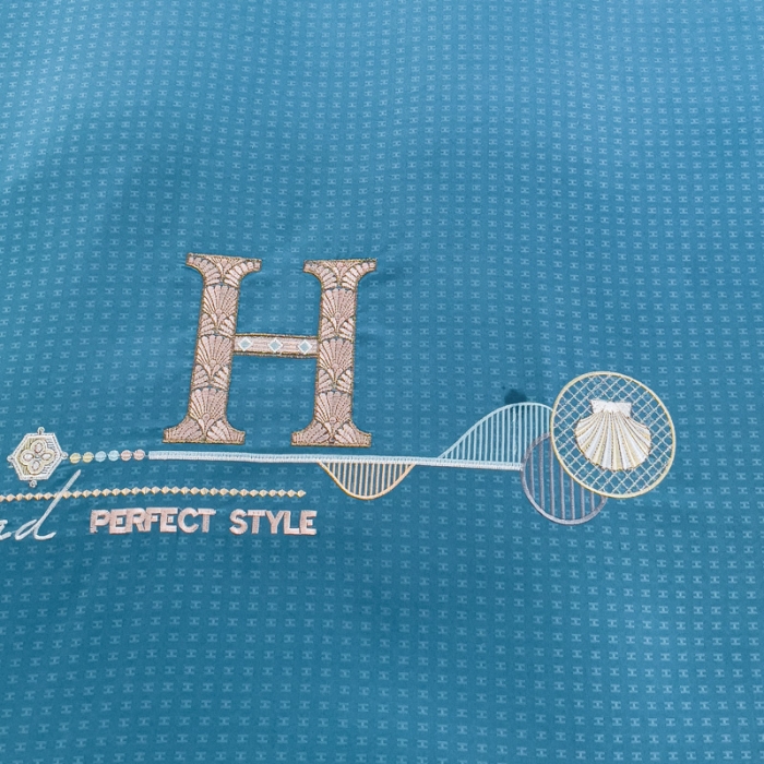 91家纺网 家纺一手货源 找家纺 靓生活 2023新款欧曼系列锦棉提花刺绣四件套 欧曼-梦之蓝