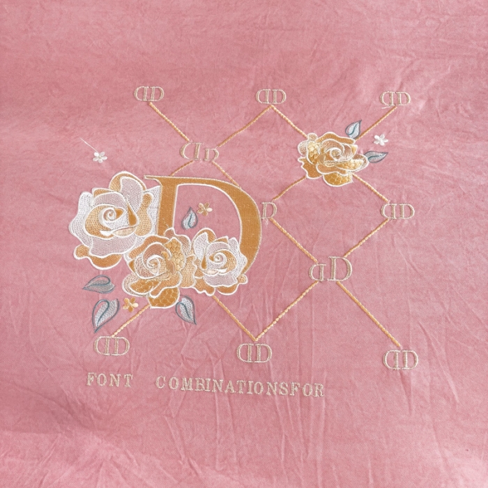 91家纺网 家纺一手货源 找家纺 靓生活 2023新款爱丽丝系列锦棉提花刺绣四件套 爱丽丝-豆沙