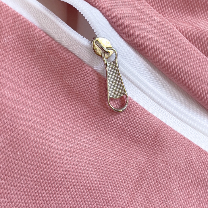 91家纺网 家纺一手货源 找家纺 靓生活 2023新款爱丽丝系列锦棉提花刺绣四件套 爱丽丝-豆沙