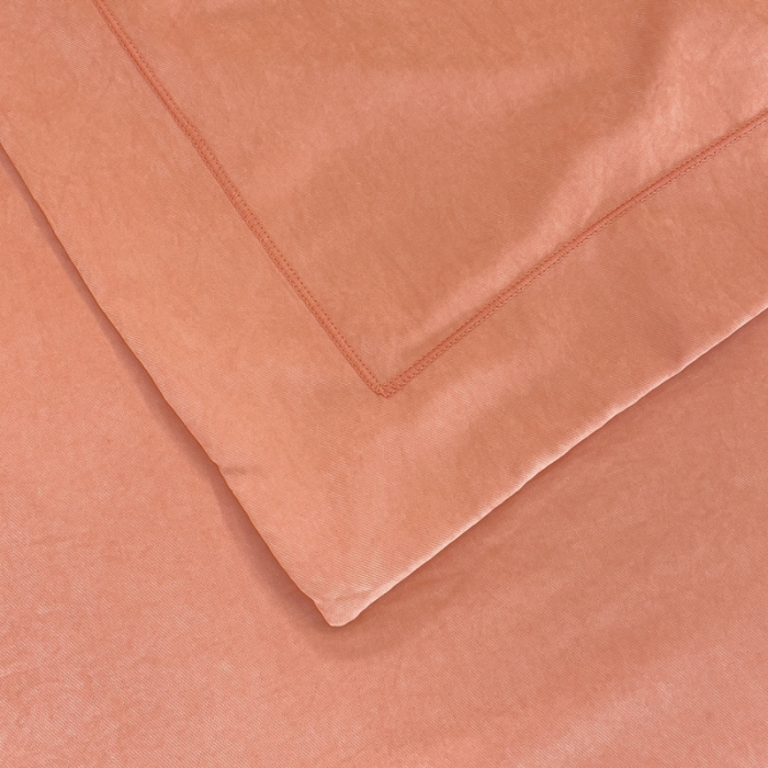 91家纺网 家纺一手货源 找家纺 靓生活 2023新款爱丽丝系列锦棉提花刺绣四件套 爱丽丝-桔色