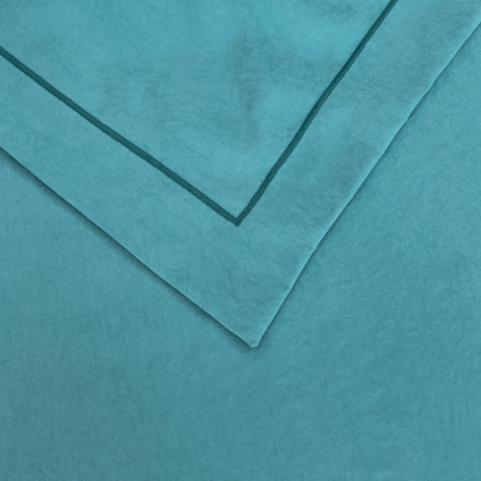 91家纺网 家纺一手货源 找家纺 靓生活 2023新款爱丽丝系列锦棉提花刺绣四件套 爱丽丝-香槟蓝