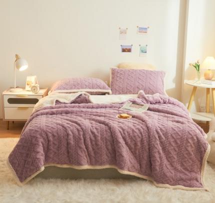 91家纺网 家纺一手货源 找家纺 （总）好梦缘 2023新款柔软塔芙绒提花毛毯