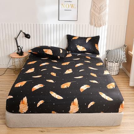 91家纺网 家纺一手货源 找家纺 柏钧家纺 新款外贸跨境电商热销款印花床笠三件套 爱之羽