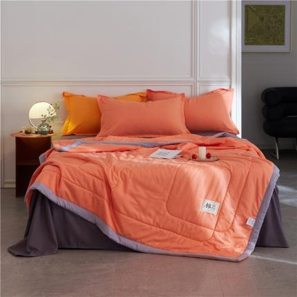 91家纺网 家纺一手货源 找家纺 （总）好梦缘 2023新款水洗棉夏被、夏被四件套