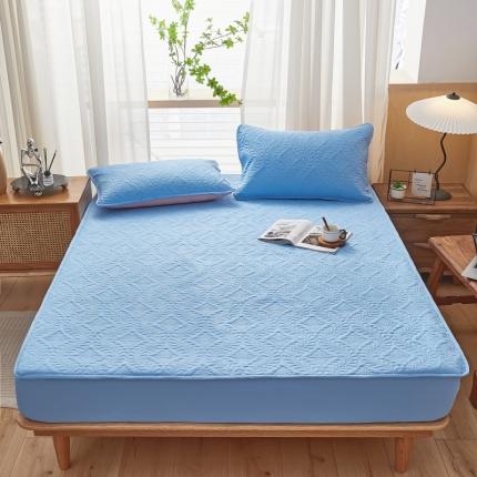 91家纺网 家纺一手货源 找家纺 （总）好梦缘 2023新款水洗棉夹棉压花床笠