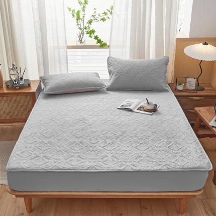 91家纺网 家纺一手货源 找家纺 （总）好梦缘 2023新款水洗棉夹棉压花床笠