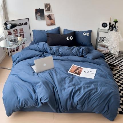 91家纺网 家纺一手货源 找家纺 （总）海岛哥哥 2023新款大眼睛超柔水洗棉系列四件套