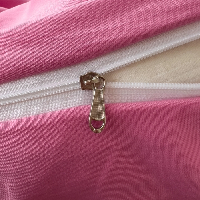 91家纺网 家纺一手货源 找家纺 海岛哥哥 2023新款大眼睛超柔水洗棉系列四件套 大眼睛-玫红+黑