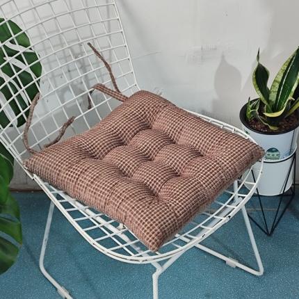 91家纺网 家纺一手货源 找家纺 （总）李帅家居纯色高克重玉米粒绒方款绑带坐垫椅子垫沙发垫学生垫打坐垫