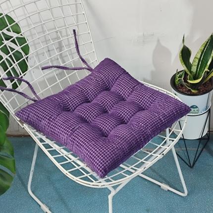 91家纺网 家纺一手货源 找家纺 （总）李帅家居纯色高克重玉米粒绒方款绑带坐垫椅子垫沙发垫学生垫打坐垫