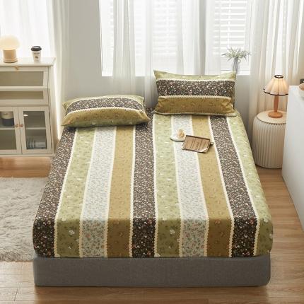 绫韵2023新款ins小清新碎花全棉13772精梳纯棉单床笠 青花