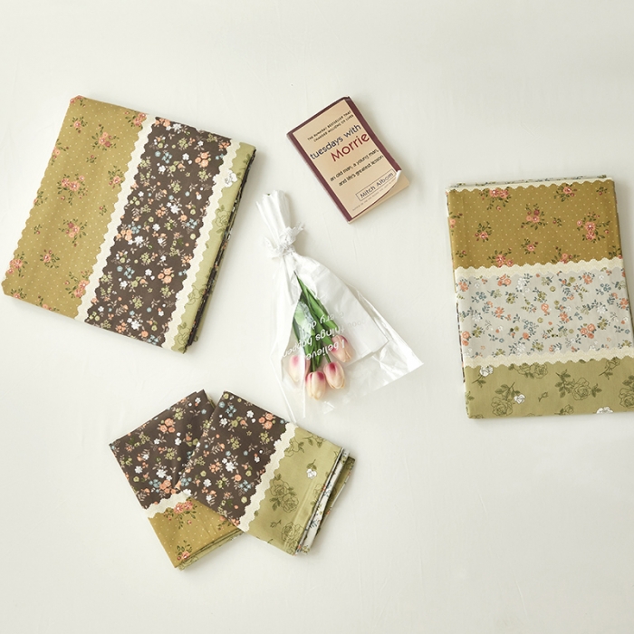 91家纺网 家纺一手货源 找家纺 绫韵2023新款ins小清新碎花全棉13772精梳纯棉单枕套 青花