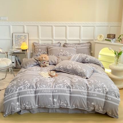 91家纺网 家纺一手货源 找家纺 （总）艺玲 2023网红热款加厚柔软糯糯棉爱意系列四件套