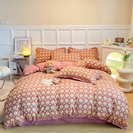 91家纺网 家纺一手货源 找家纺 （总）艺玲 2023网红热款加厚柔软糯糯棉爱意系列四件套