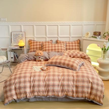 91家纺网 家纺一手货源 找家纺 （总）艺玲 2023网红热款加厚柔软糯糯棉爱意系列四件套