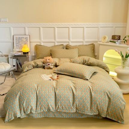 91家纺网 家纺一手货源 找家纺 （总）艺玲 2023网红热款加厚柔软糯糯棉爱意系列四件套