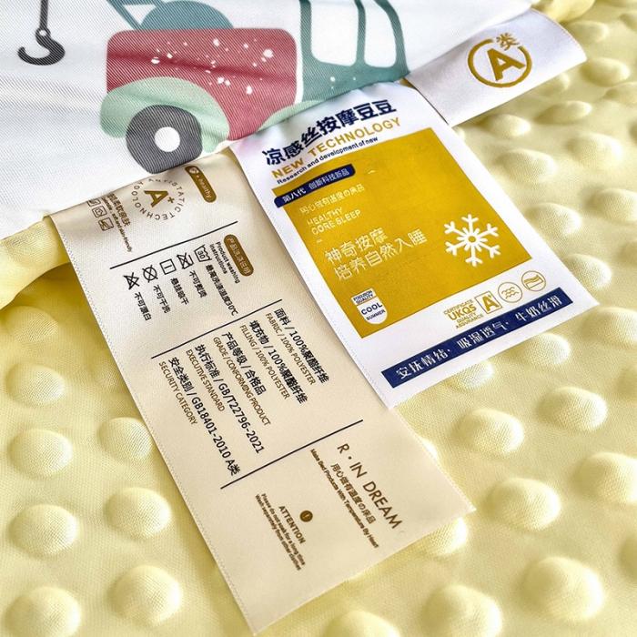 91家纺网 家纺一手货源 找家纺 A类凉豆豆凉感丝幼儿园夏被仿鹅绒儿童夏凉被空调被学生夏天午睡被